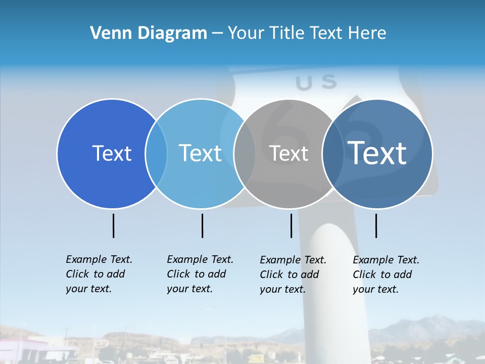 Sign Street Desert PowerPoint Template