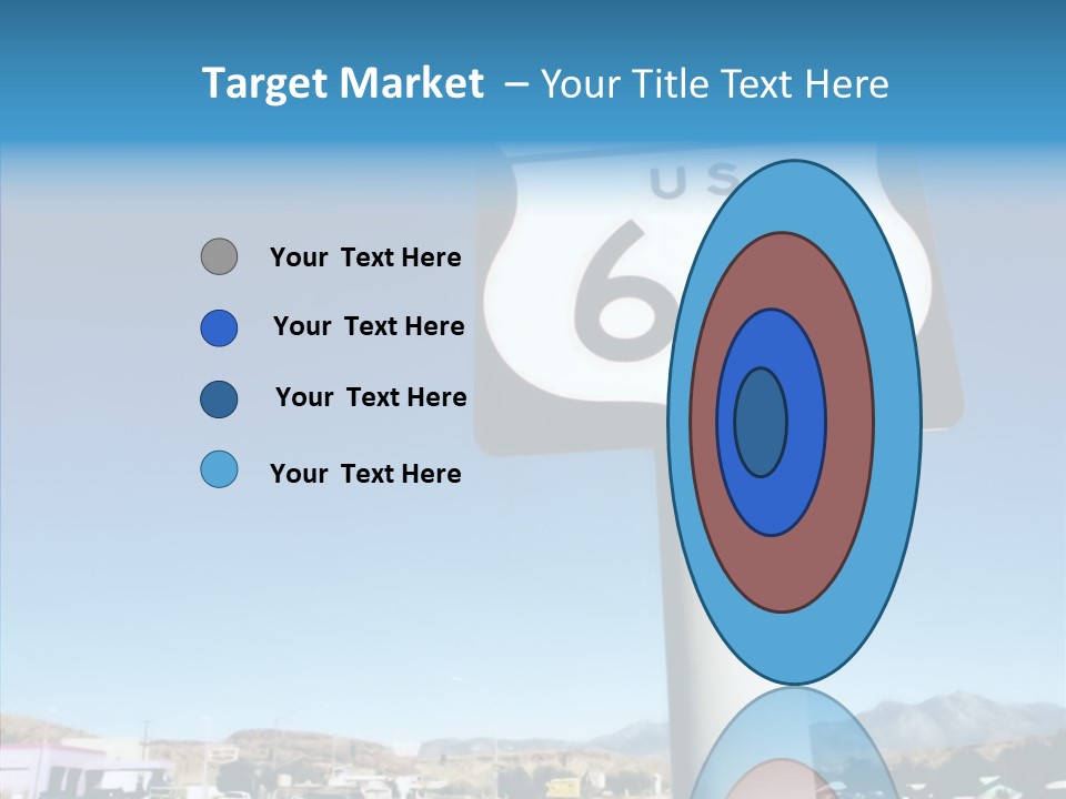 Sign Street Desert PowerPoint Template