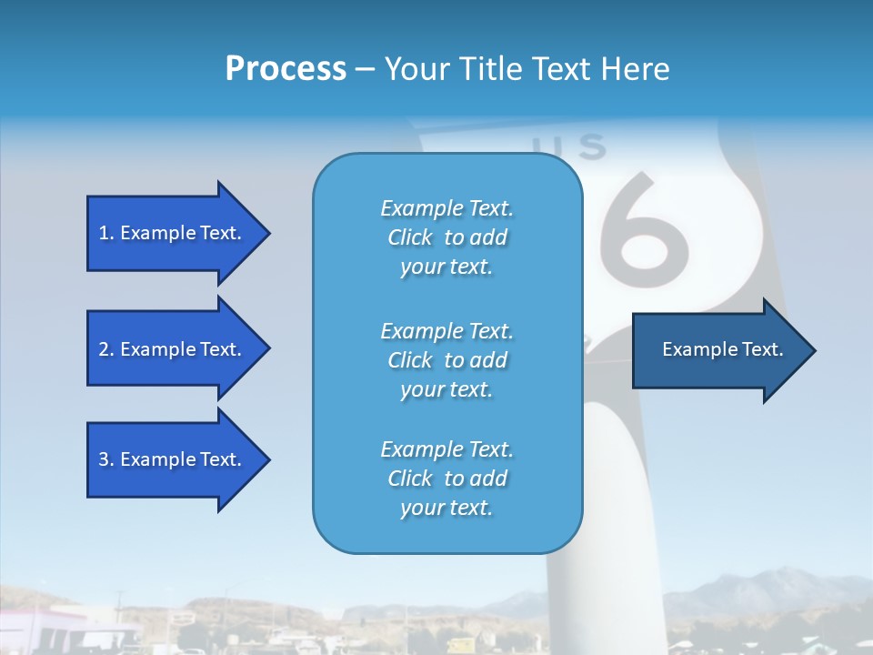 Sign Street Desert PowerPoint Template