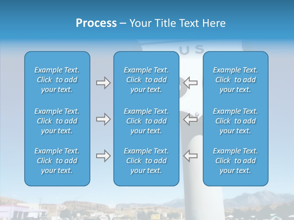 Sign Street Desert PowerPoint Template