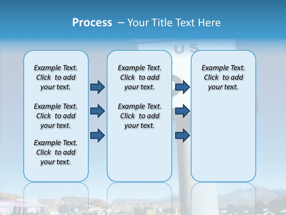 Sign Street Desert PowerPoint Template