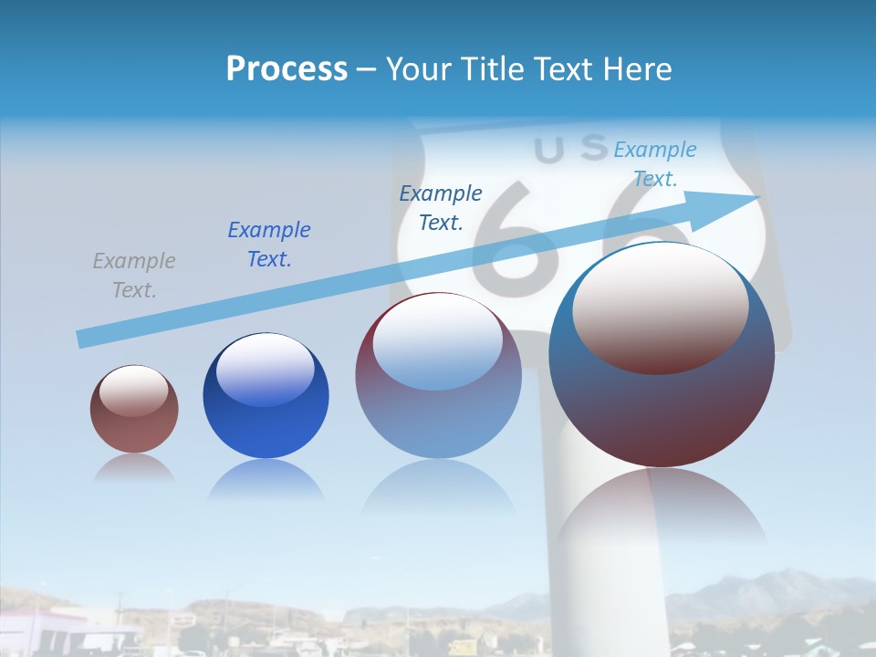 Sign Street Desert PowerPoint Template