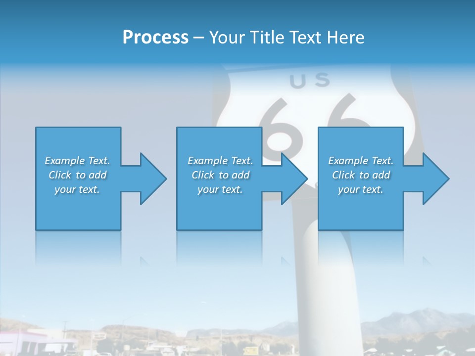 Sign Street Desert PowerPoint Template
