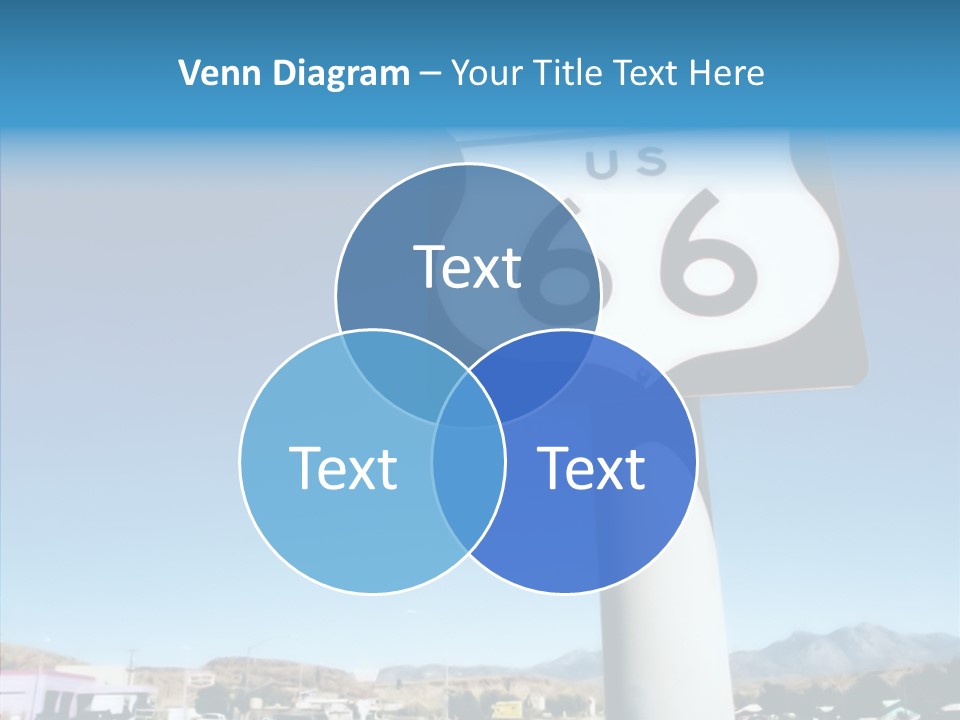 Sign Street Desert PowerPoint Template