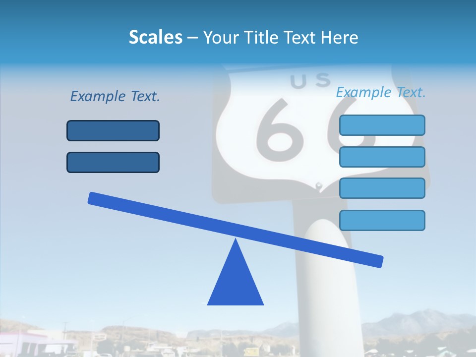 Sign Street Desert PowerPoint Template