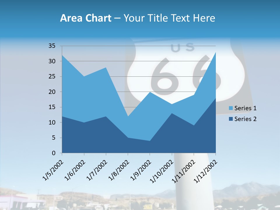 Sign Street Desert PowerPoint Template
