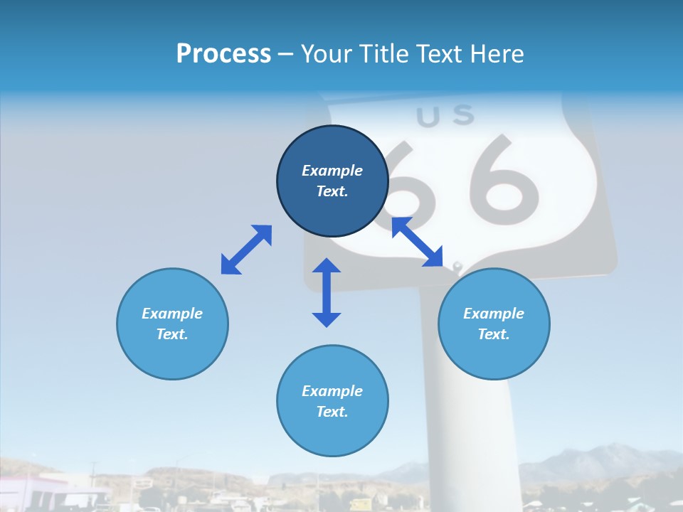 Sign Street Desert PowerPoint Template