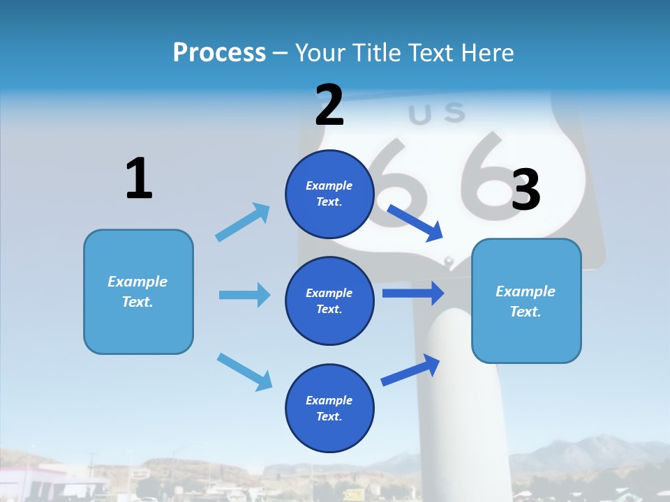 Sign Street Desert PowerPoint Template