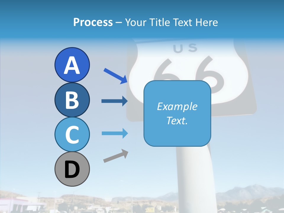 Sign Street Desert PowerPoint Template