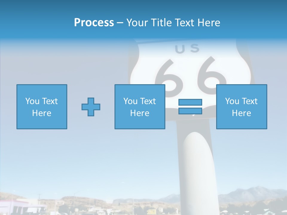 Sign Street Desert PowerPoint Template