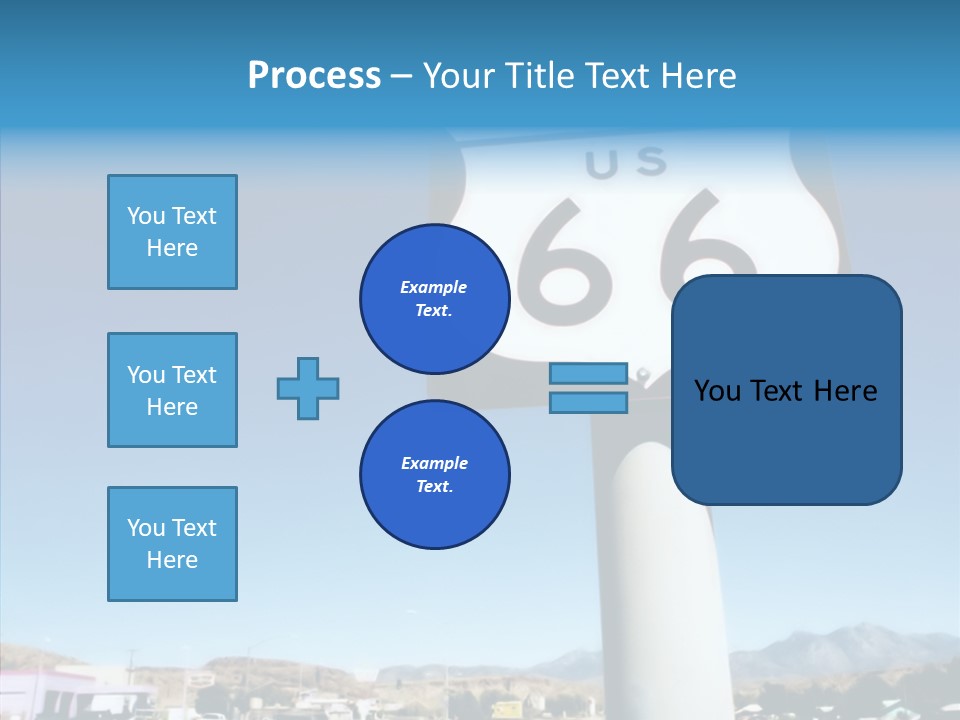 Sign Street Desert PowerPoint Template