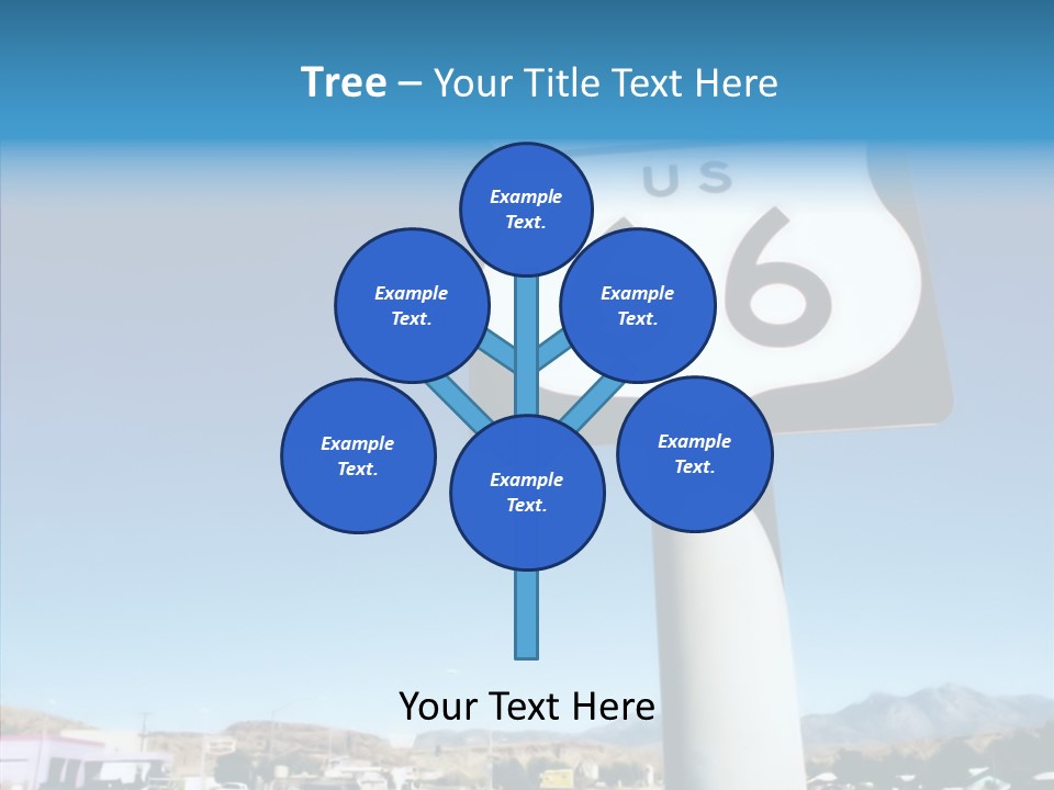 Sign Street Desert PowerPoint Template