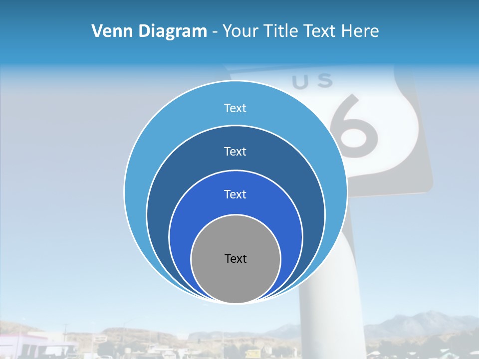 Sign Street Desert PowerPoint Template