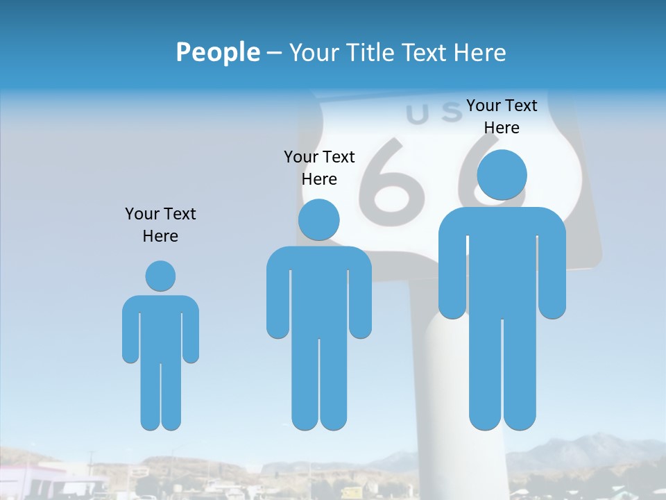 Sign Street Desert PowerPoint Template