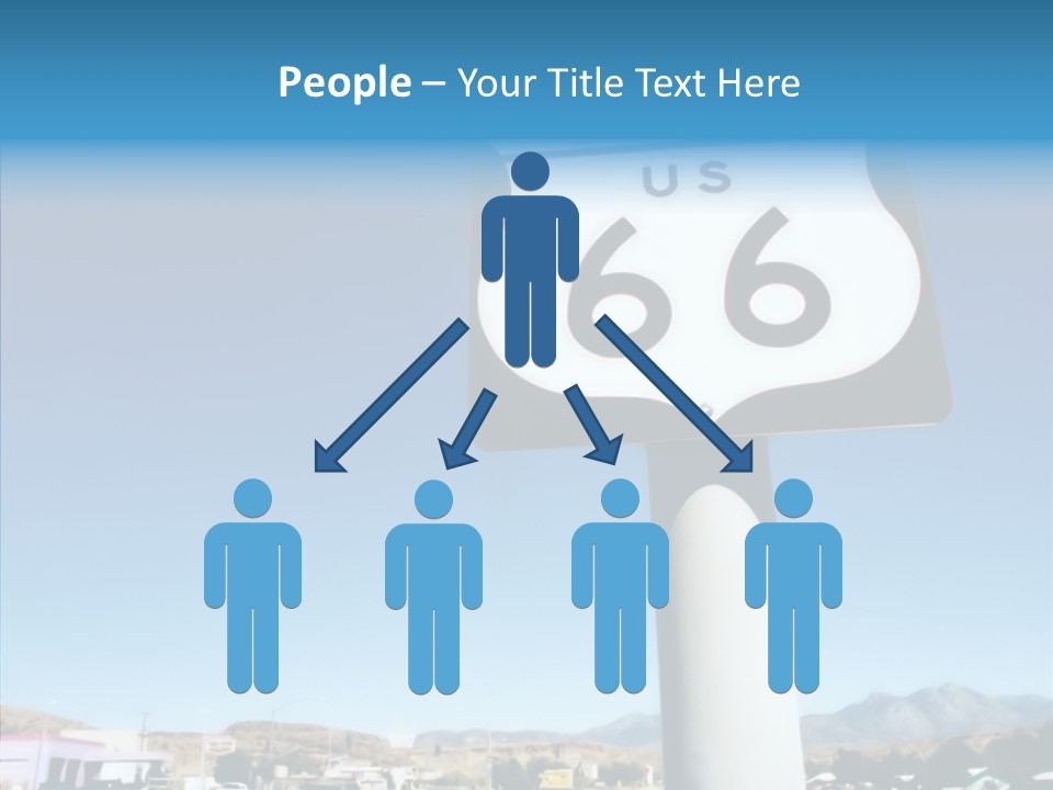 Sign Street Desert PowerPoint Template