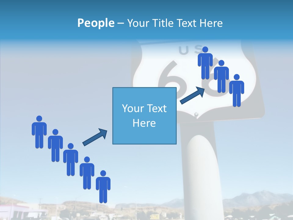 Sign Street Desert PowerPoint Template