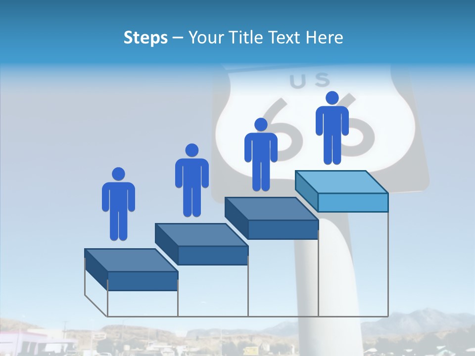 Sign Street Desert PowerPoint Template