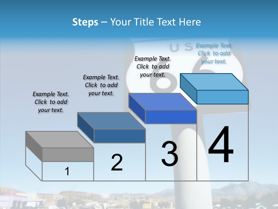 Sign Street Desert PowerPoint Template