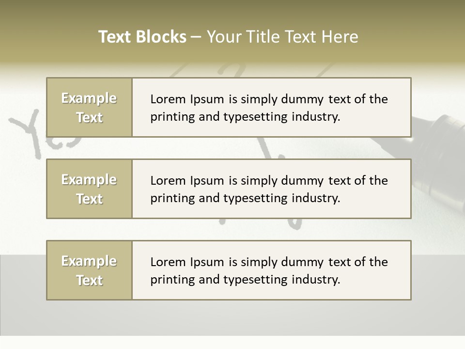 Event Wrong Yes PowerPoint Template