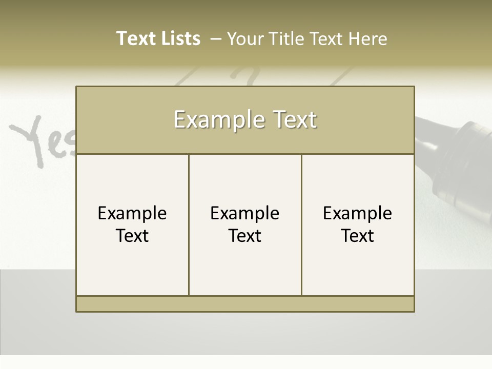 Event Wrong Yes PowerPoint Template