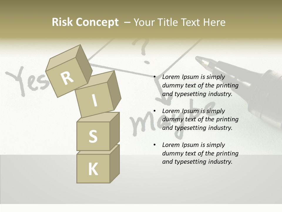 Event Wrong Yes PowerPoint Template