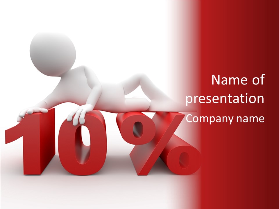 People Discount Drawing PowerPoint Template