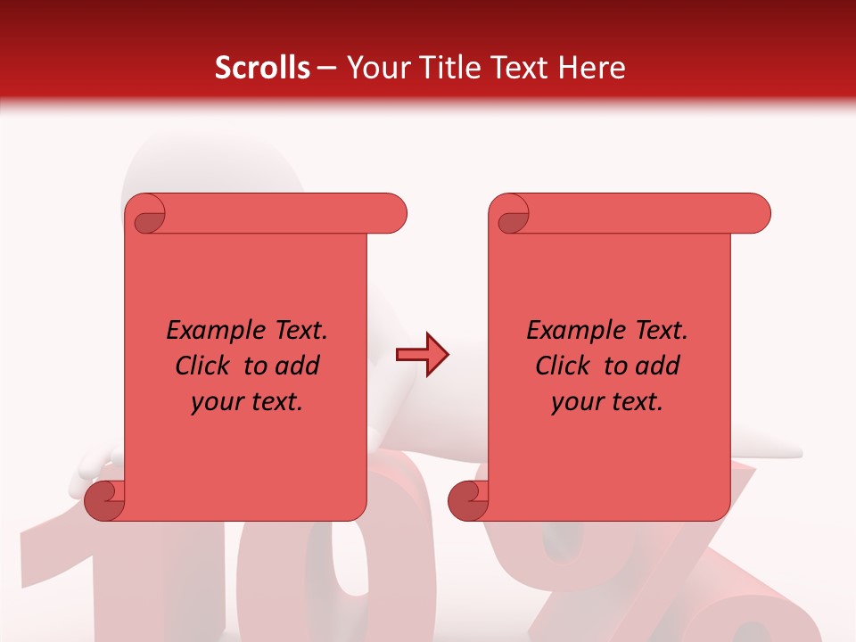 People Discount Drawing PowerPoint Template