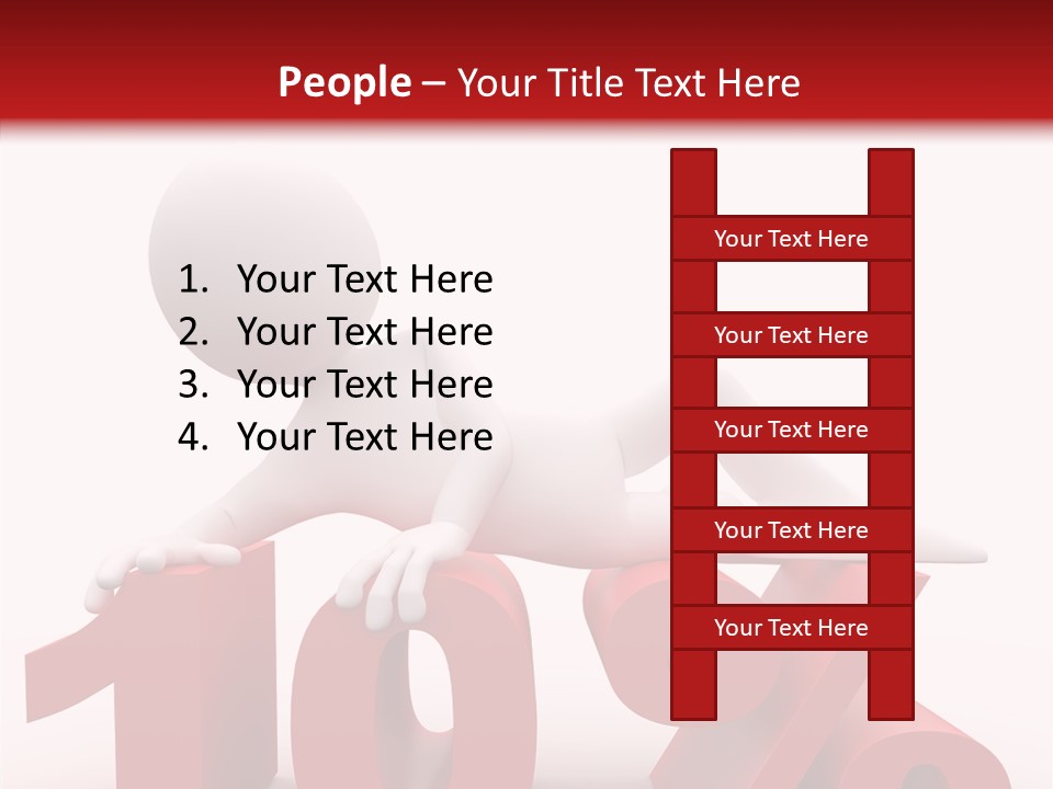 People Discount Drawing PowerPoint Template