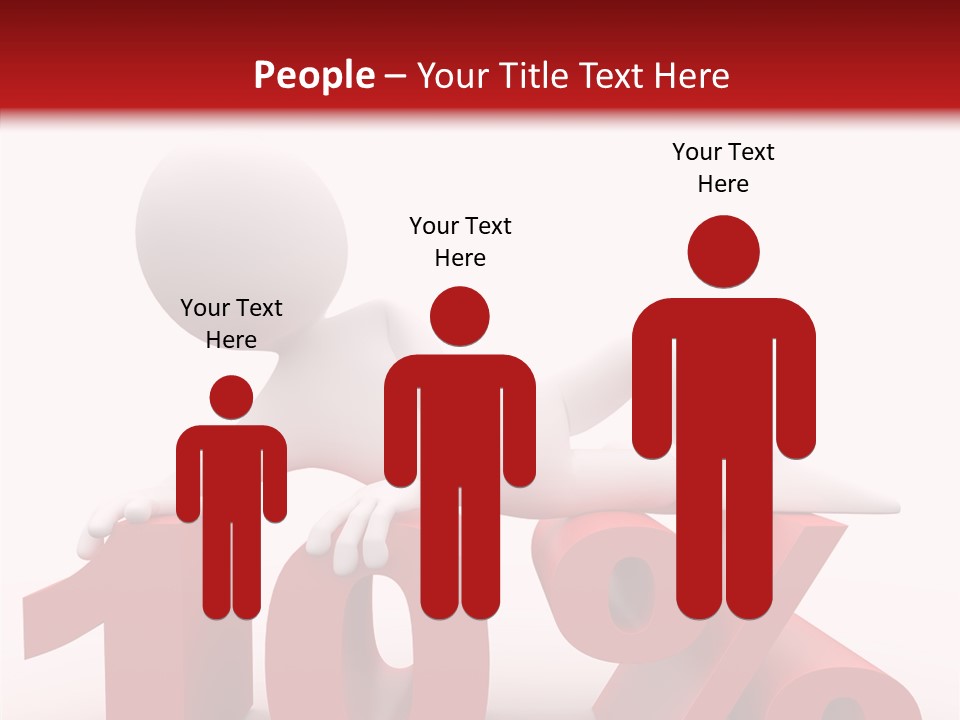 People Discount Drawing PowerPoint Template