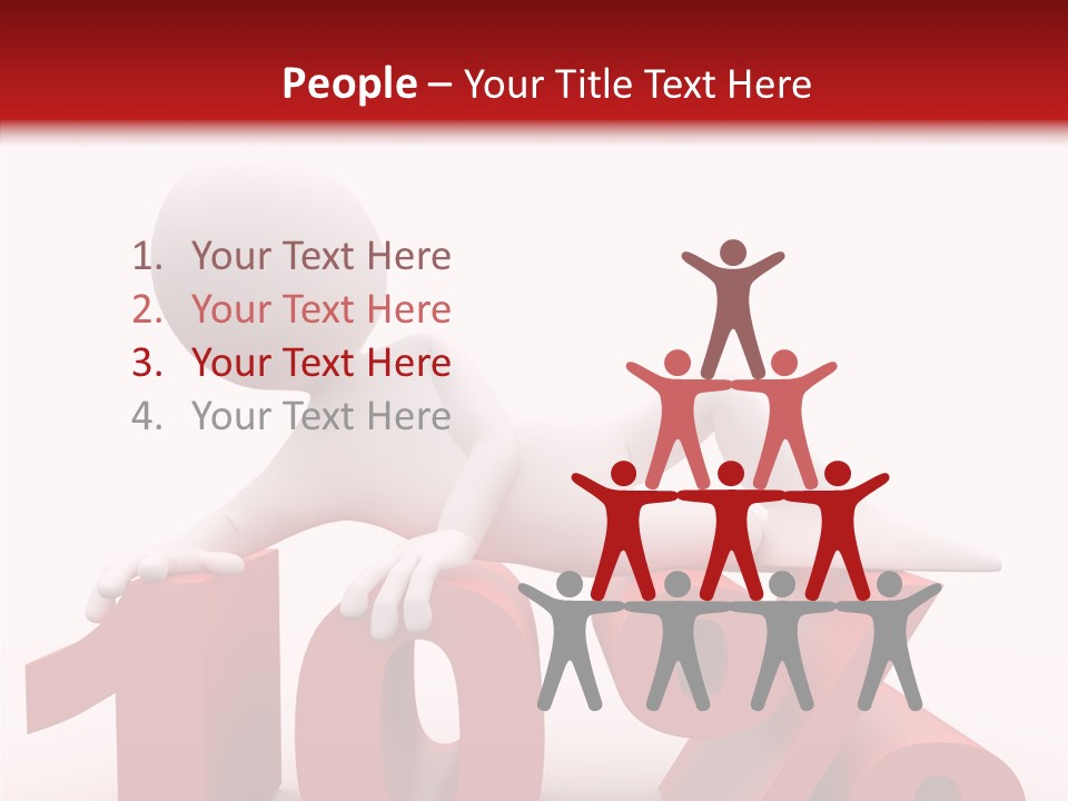 People Discount Drawing PowerPoint Template