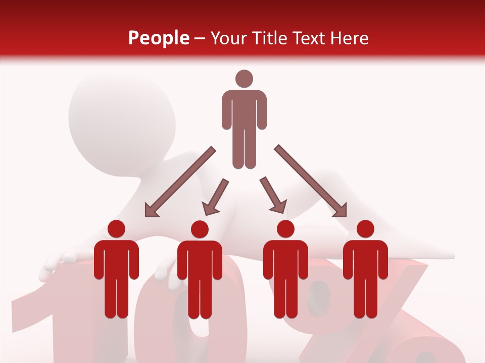 People Discount Drawing PowerPoint Template
