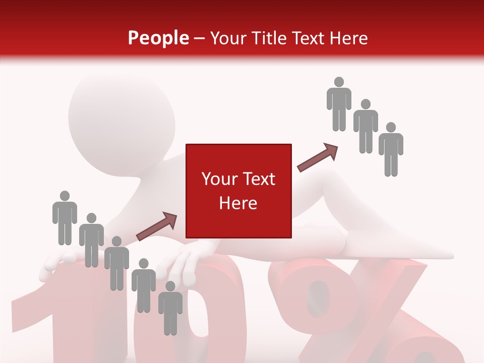 People Discount Drawing PowerPoint Template