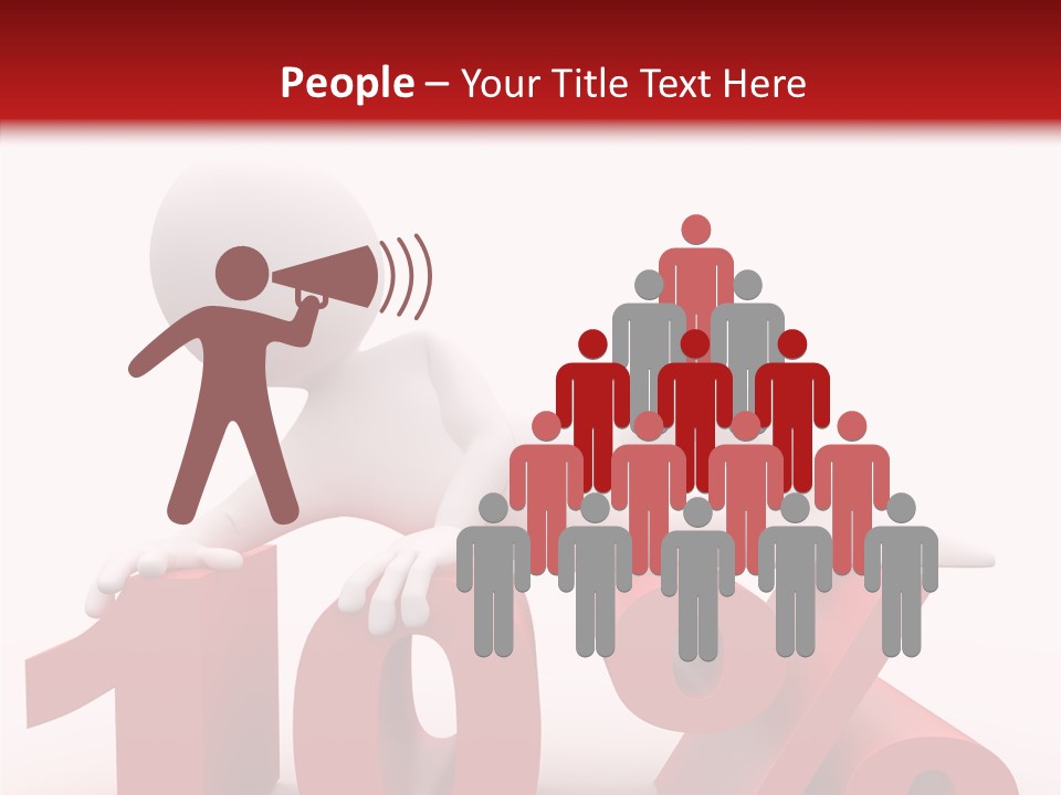 People Discount Drawing PowerPoint Template