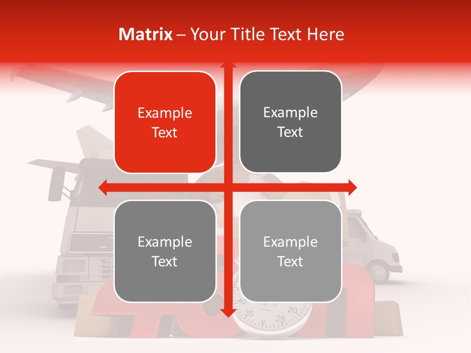 Van Cardboard Merchandise PowerPoint Template