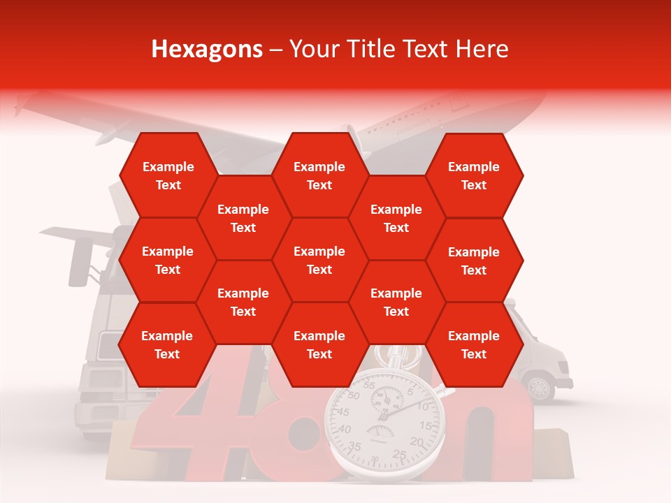 Van Cardboard Merchandise PowerPoint Template