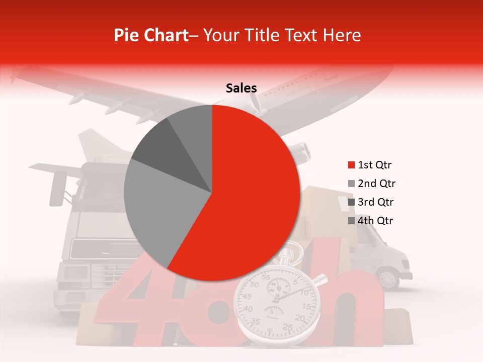 Van Cardboard Merchandise PowerPoint Template