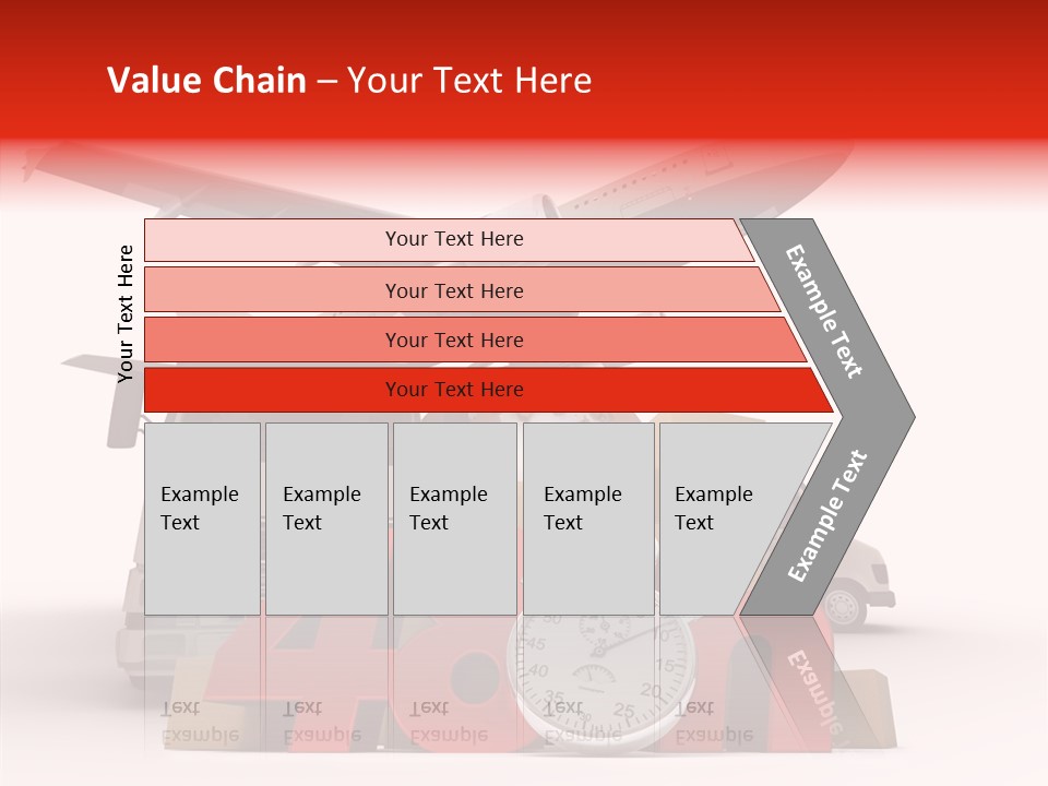 Van Cardboard Merchandise PowerPoint Template