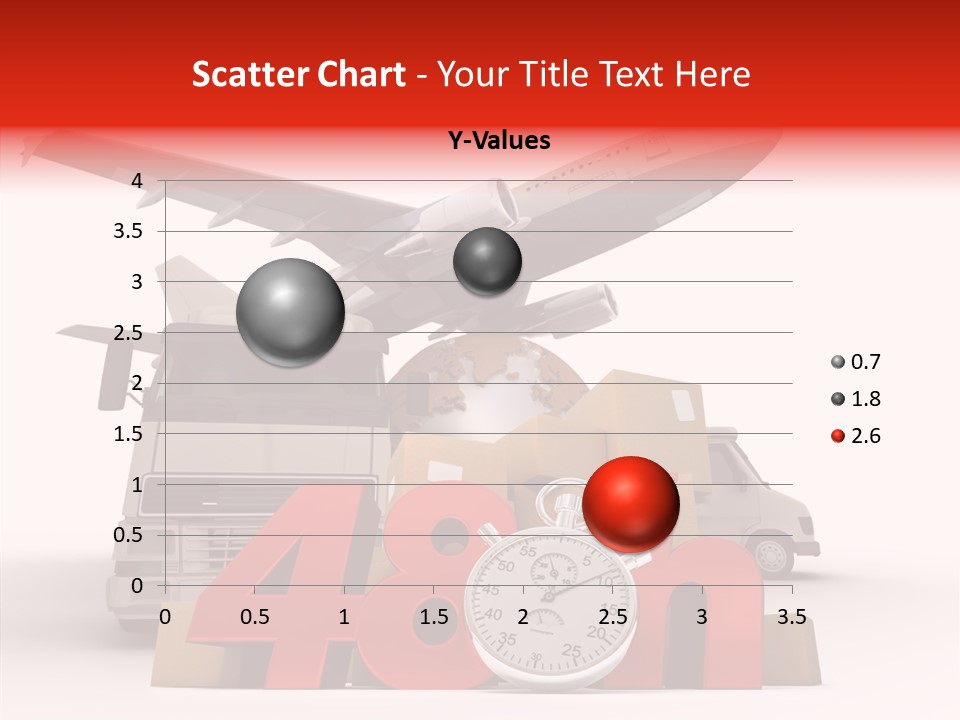 Van Cardboard Merchandise PowerPoint Template