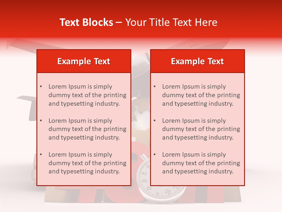Van Cardboard Merchandise PowerPoint Template
