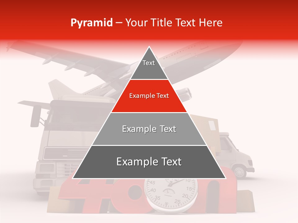 Van Cardboard Merchandise PowerPoint Template