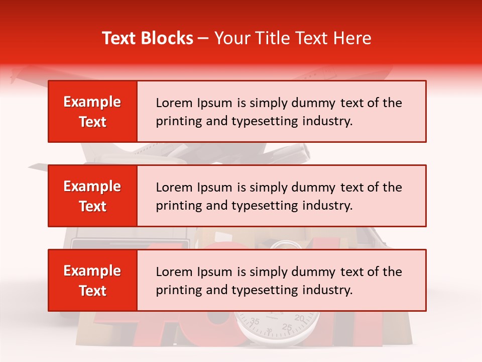 Van Cardboard Merchandise PowerPoint Template