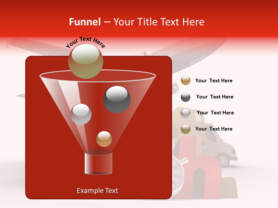 Van Cardboard Merchandise PowerPoint Template