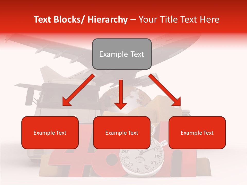 Van Cardboard Merchandise PowerPoint Template