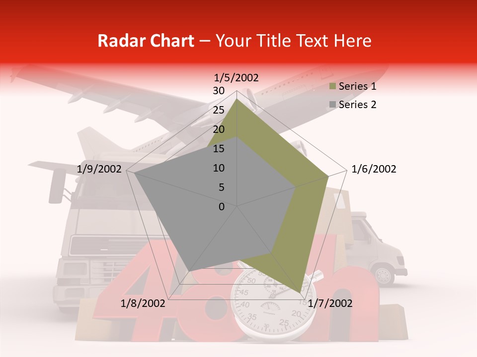 Van Cardboard Merchandise PowerPoint Template