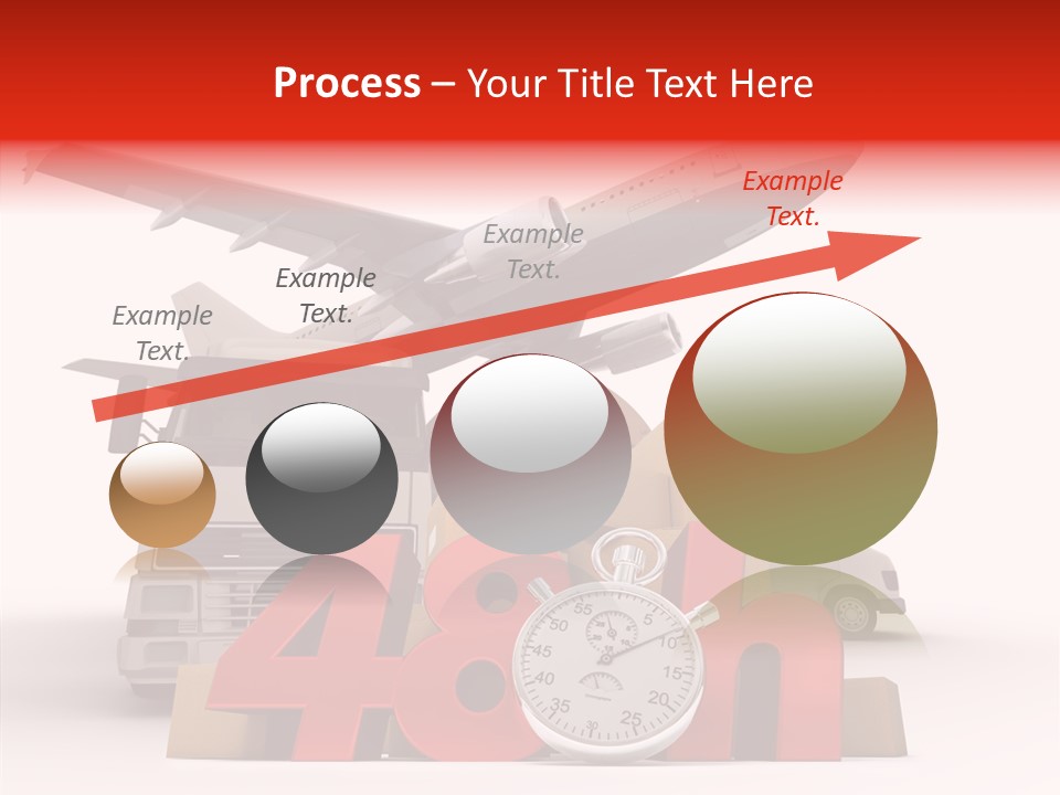 Van Cardboard Merchandise PowerPoint Template