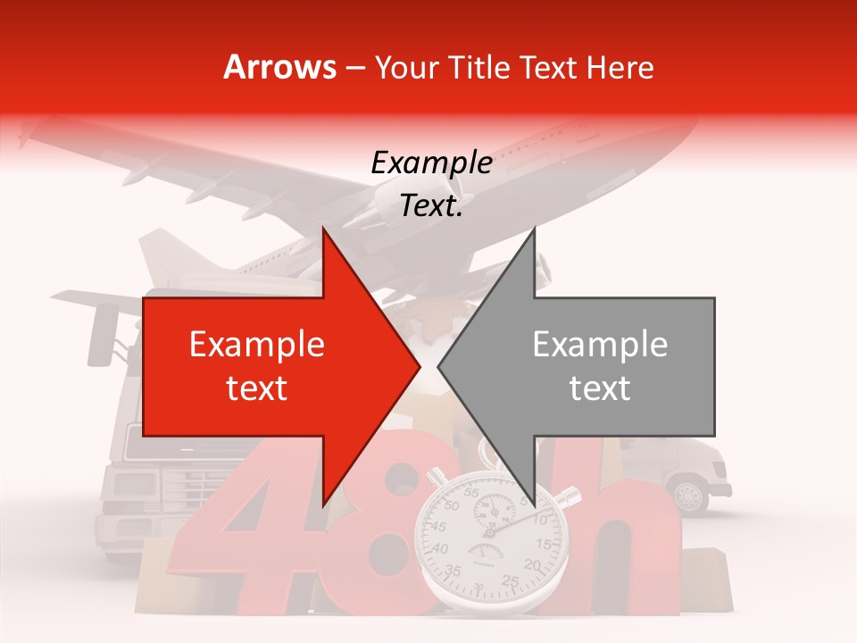 Van Cardboard Merchandise PowerPoint Template