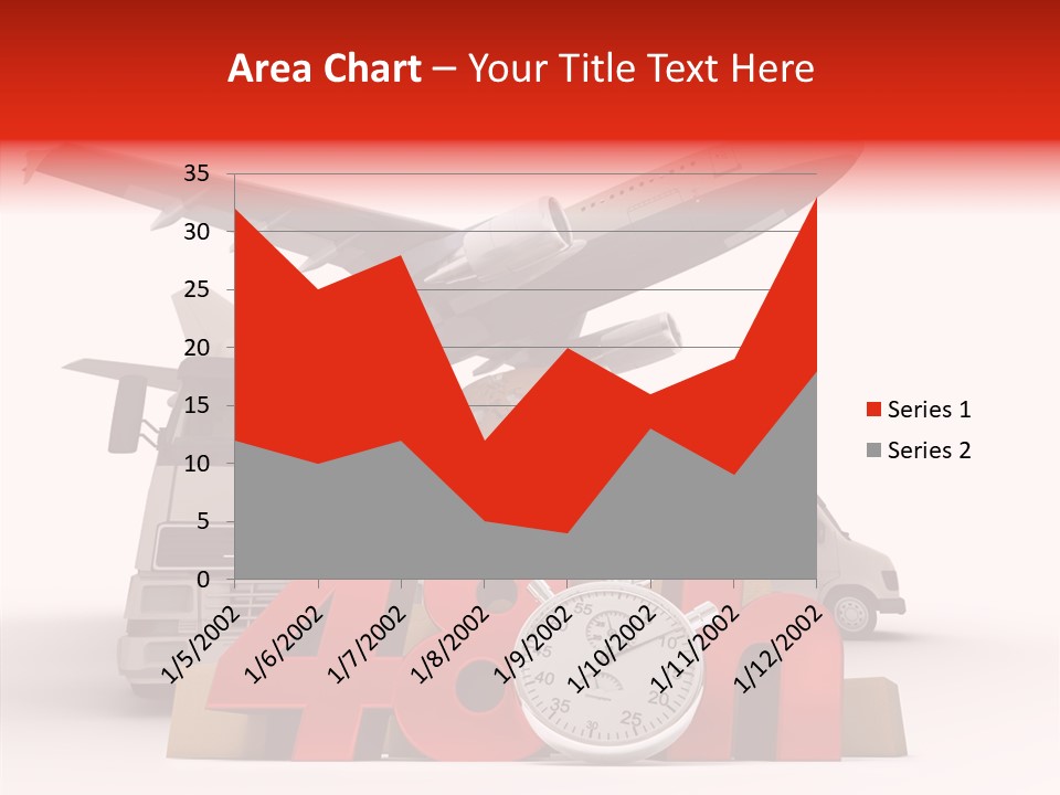 Van Cardboard Merchandise PowerPoint Template