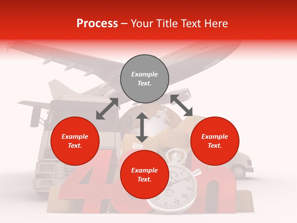 Van Cardboard Merchandise PowerPoint Template