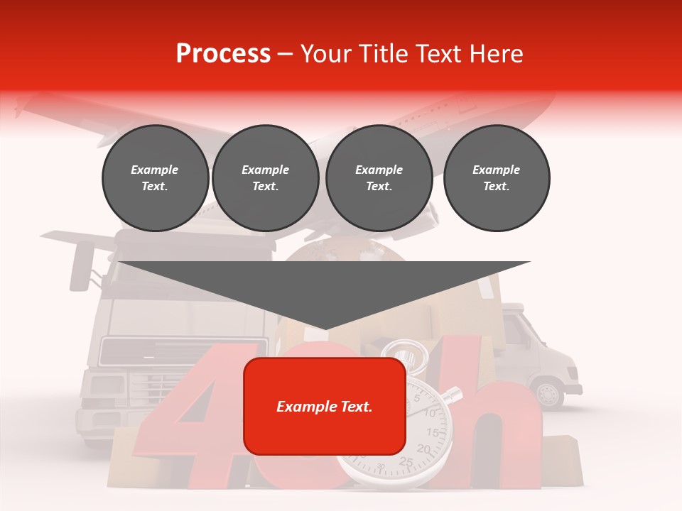 Van Cardboard Merchandise PowerPoint Template
