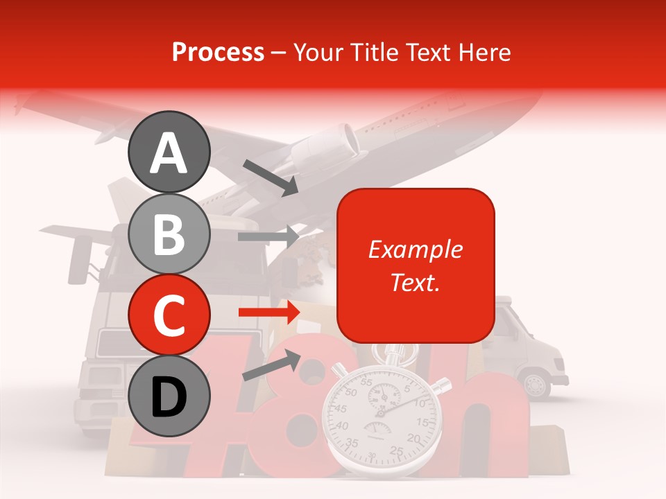 Van Cardboard Merchandise PowerPoint Template